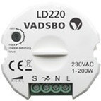 Ретро диммер кнопочный 1-200 Вт без нейтрали (работает с кнопкой-тумблером), Lindas LDN200