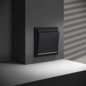 Выключатель карточный, Черный матовый, S70 Voltum VLS010708