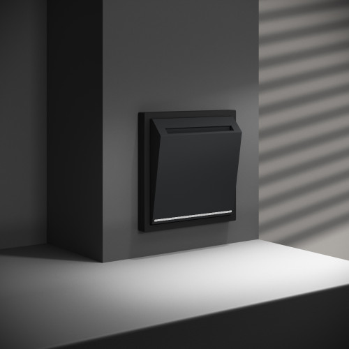 Выключатель карточный, Черный матовый, S70 Voltum VLS010708