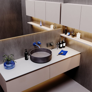 Розетка с З/К, шторками и крышкой, Титан, S70 Voltum VLS040306