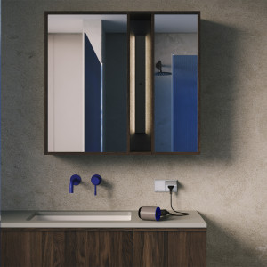 Лицевая панель для розетки с З/К, шторками и крышкой, Серый, S70 Voltum VLS000816