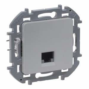 Розетка компьютерная RJ45 Cat. 6e, алюминий, INSPIRIA Legrand 673832