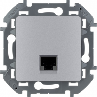 Розетка компьютерная RJ45 Cat. 6e, алюминий, INSPIRIA Legrand 673832