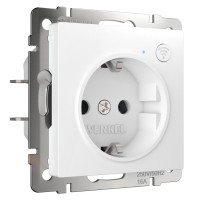 Умная розетка с З/К с Wi-Fi, Белый, Werkel W1171601