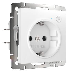 Умная розетка с З/К с Wi-Fi, Белый, Werkel W1171601