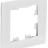 Рамка 1 местная, натуральное стекло, Белый, AtlasDesign SE ATN360101