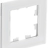 Рамка 1 местная, натуральное стекло, Белый, AtlasDesign SE ATN360101