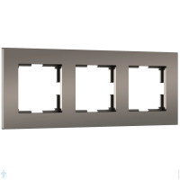 Рамка 3 местная пластик, Бронза матовый, Slab Werkel W0032963