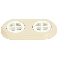 Подложка 2 местная, Слон.кость, Арбат Interior Electric АРК2-02