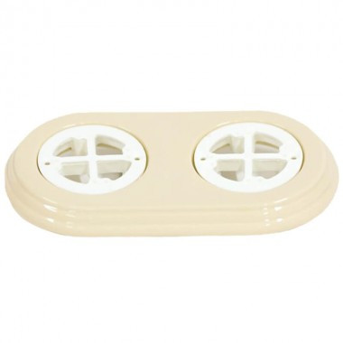 Подложка 2 местная, Слон.кость, Арбат Interior Electric АРК2-02 Подложка 2 местная, Слон.кость, Арбат Interior Electric АРК2-02