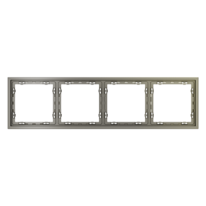 Рамка 4 местная, пластик, Шелк, Voltum S70 VLS100404