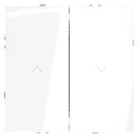 Выключатель для жалюзи, Белый глянцевый, S70 Voltum VLS020608