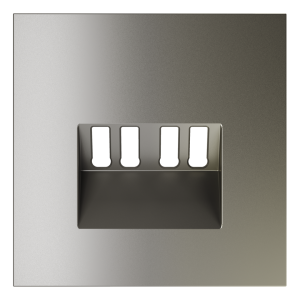 Лицевая панель для розетки акустической 4-местной, Шелк, S70 Voltum VLS001504