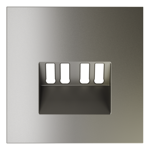 Лицевая панель для розетки акустической 4-местной, Шелк, S70 Voltum VLS001504