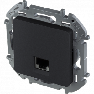 Розетка компьютерная RJ45 Cat. 6e, антрацит, INSPIRIA Legrand 673833