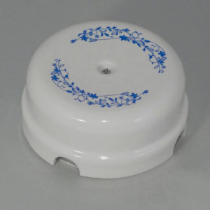 Распаечная коробка керамика D78, декор голубой, Retrika RR-090104