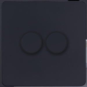 Ретро диммер 2 кл. 20-500Вт 250В (внутренний монт.), Черный, Leon Salvador SBAN11A1A9