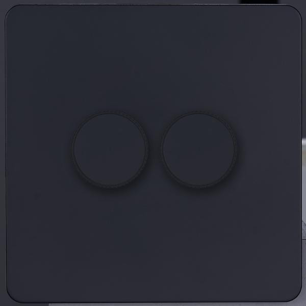 Ретро диммер 2 кл. 20-500Вт 250В (внутренний монт.), Черный, Leon Salvador SBAN11A1A9