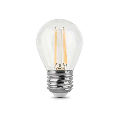 Лампа светодиодная филаментная диммируемая Gauss E27 7W 4100K прозрачная 105802207-S