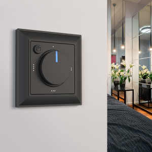 Терморегулятор теплого пола механический, Черный матовый, Werkel W1151108