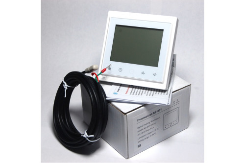 Терморегулятор теплого пола программируемый, Белый, AURA RS-001 с Wi-Fi White