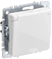 Розетка c З/К со шторками с крышкой, Белый, Brite IEK BR-R16-16-K01
