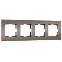 Рамка 4 местная пластик, Бронза матовый, Slab Werkel W0042963