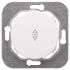 Выключатель кнопочный 1 кл. перекрестный, Перламутр, серия Прованс, Bylectrica С6/2 10-3362