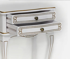 Подставка "Лиза-2", Белый с золотом, TADORNA 67A-W-G