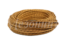 Ретро кабель витой 2x2,5 Бронза, ТМ МезонинЪ GE70112-36 (1 метр)