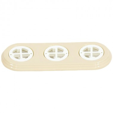 Подложка 3 местная, Слон.кость, Арбат Interior Electric АРК3-02