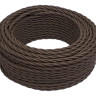 Ретро кабель витой 2x1,5 коричневый матовый Bironi B1-424-72