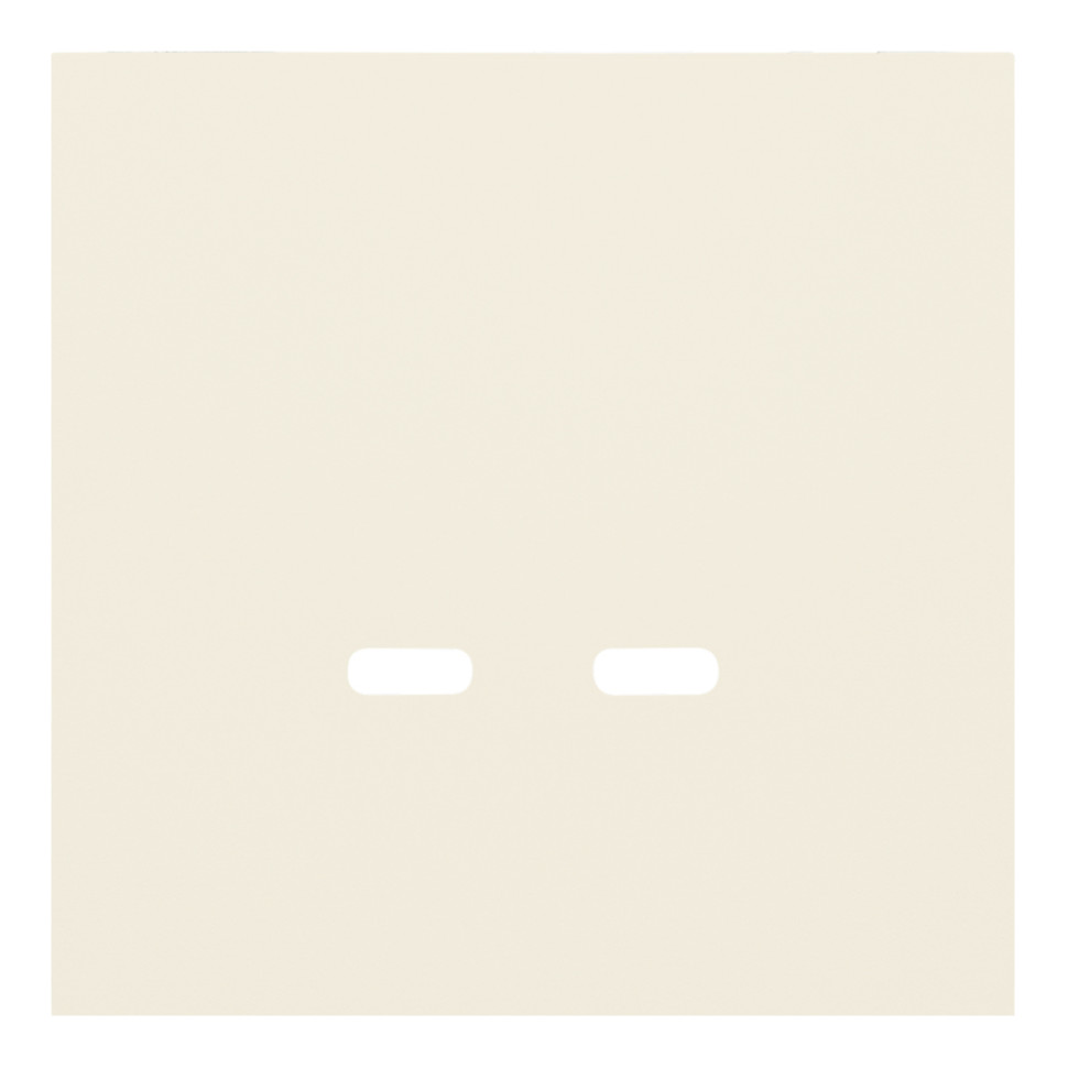 Лицевая панель USB-розетки С+С, Кремовый сатин, Rikkett 35675 MC