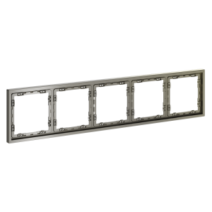 Рамка 5 местная, пластик, Шелк, Voltum S70 VLS100504