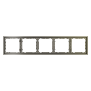 Рамка 5 местная, пластик, Шелк, Voltum S70 VLS100504