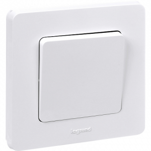 Выключатель 1 клав., белый, INSPIRIA Legrand 673600