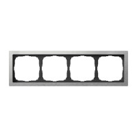 Рамка 4 местная, металл, Алюминий, ArtGallery SE GAL312104