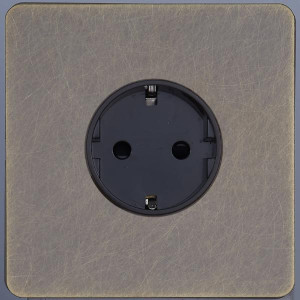 Розетка с З/К (внутренний монт.), Антик, Leon Salvador SBAN66A6A10