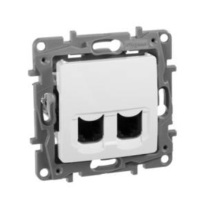 Розетка 2-я компьютерная RJ45 Cat. 5e, белая, Etika Legrand 672255