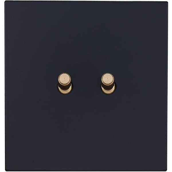 Выключатель тумблерный 2 кл. перекрест. (внутренний монт.), Черный, Castilla Salvador SJAN13BC18