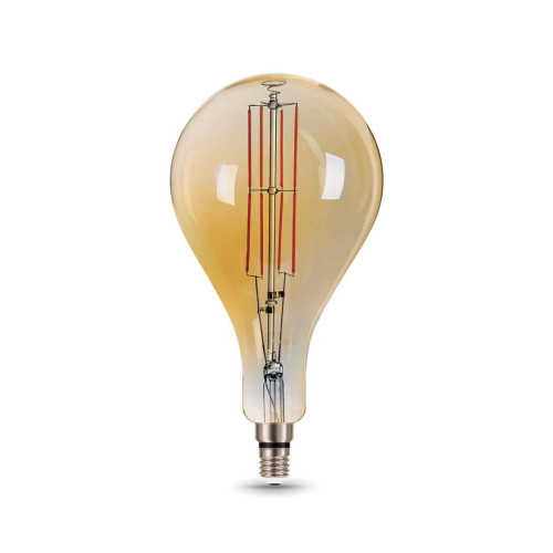 Лампа светодиодная филаментная Gauss E27 8W 2400K золотая 149802008