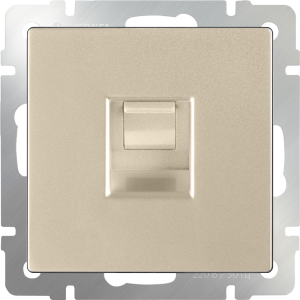 Розетка телефонная RJ11, Шампань, Werkel W1182011