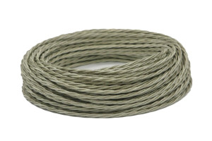 Ретро кабель витой 2x1,5 титановый шелк (бухта 50 м.), Interior Wire ПРВ2150-ТНШ