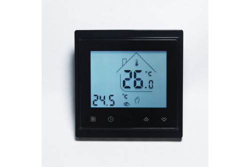 Терморегулятор теплого пола программируемый, Черный, AURA RS-001 с Wi-Fi Black