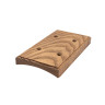Накладка 2 местная деревянная на бревно D280 мм, ясень в масле, DecoWood ОММ2-280