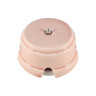Распаечная коробка керамика D93х47, розовый rosa, серебристая фурнитура, Leanza КРДС