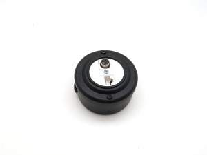 Розетка тел+комп TV+RJ45, металл, Белый\Чёрный муар, Petrucci 400WMR