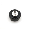 Розетка тел+комп TV+RJ45, металл, Белый\Чёрный муар, Petrucci 400WMR