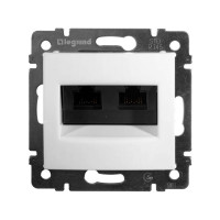 Розетка 2ая компьютерная RJ45 Cat. 5e, белый, Valena Classic Legrand 774238
