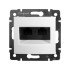 Розетка 2ая компьютерная RJ45 Cat. 5e, белый, Valena Classic Legrand 774238